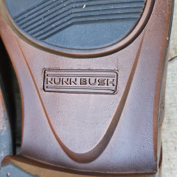 Nunn Bush Men Shoes Sherwood Comfort GEL Oxfords Dress Brown Shoe 9M - Picture 11 of 13